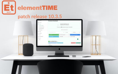 elementTIME patch release 10.3.5 – New timesheet filters