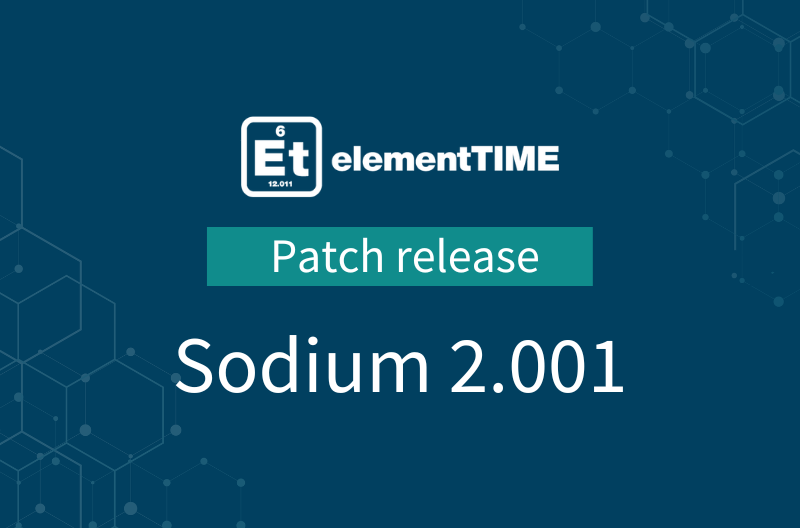 Sodium – Patch 2.001 all the small things