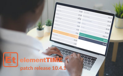 elementTIME patch release 10.4.1 – the end of year tidy up