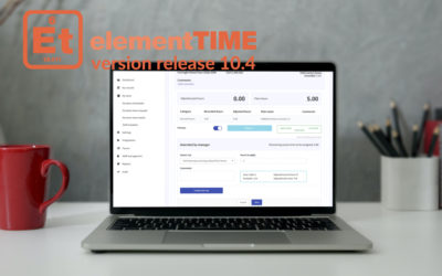 elementTIME  version release 10.4 – Manual excess time adjustments and multiple role timesheet views